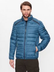 Volcano Kurtka przejściowa Bartley M06190-S23 Niebieski Regular Fit. Niebieskie kurtki męskie Volcano, m, bez wzorów, z syntetyku, bez kaptura. Za 279.99 zł.