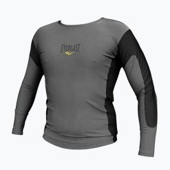 Koszulka kompresyjna męska Everlast Rashguard Longsleeve. Szare koszulki sportowe męskie Everlast, m, bez wzorów, bez kołnierzyka, bez ramiączek. Za 119.99 zł.