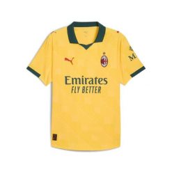 Męska autentyczna trzecia koszulka AC Milan 25/26 PUMA. Zielone koszulki sportowe męskie Puma, m, bez wzorów, bez kołnierzyka, bez ramiączek, do piłki nożnej. Za 659.00 zł.