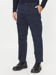 Boss Spodnie materiałowe Sisla-5-Cargo 50501614 Granatowy Regular Fit. Niebieskie spodnie materiałowe męskie Boss, m, bez wzorów, z bawełny. Za 649.99 zł.