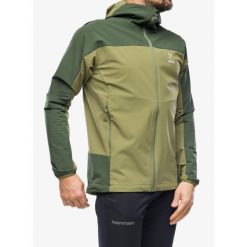Kurtka softshell męska Haglofs Moran Softshell Hood. Zielone kurtki sportowe męskie Haglöfs, m, bez wzorów, z softshellu, trekkingowe. Za 654.99 zł.