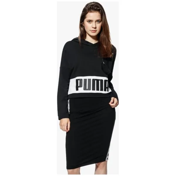 Puma Bluza Urban Sports , czarny, rozmiar M. Czarne bluzy damskie Puma, m, bez wzorów, z bawełny, bez kaptura. W wyprzedaży za 189.99 zł.