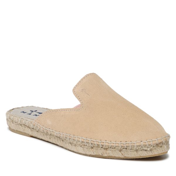 Espadryle Manebi. Brązowe espadryle damskie Manebi, bez wzorów, bez obcasa, bez zapięcia. Za 549.99 zł.