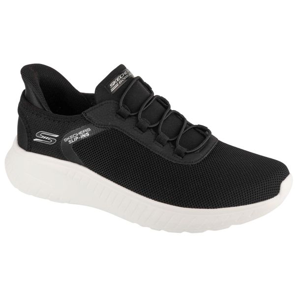 Buty sportowe Sneakersy męskie, Slip-Ins: Bobs Squad Chaos - Tough Walk. Czarne buty sportowe męskie Skechers, bez zapięcia, trekkingowe. Za 299.99 zł.