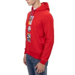 Bluza męska Napapijri B-Portalet Hooded. Czerwone bluzy męskie Napapijri, m, bez wzorów, bez kaptura. Za 369.99 zł.