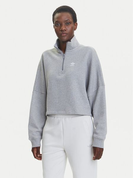 Adidas Bluza Essentials French Terry IY9681 Szary Oversize. Szare bluzy damskie Adidas, xl, bez wzorów, z bawełny, bez kaptura. Za 159.99 zł.