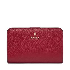 Portfel Furla. Czerwone portfele damskie Furla, bez wzorów. Za 719.99 zł.