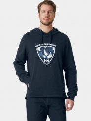 Bluza Męska Helly Hansen Arctic Ocean 2.0. Niebieskie bluzy męskie Helly Hansen, m, bez wzorów, z bawełny, z kapturem. Za 459.00 zł.