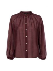 Opus Bluzka-tunika Kobiety Lyocell czerwony, 38. Czerwone tuniki damskie Opus, bez wzorów, z lyocellu, eleganckie, bez kołnierzyka, bez ramiączek. Za 349.95 zł.