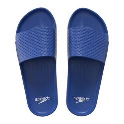 Klapki basenowe antypoślizgowe męskie Speedo Slide Entry. Niebieskie klapki męskie Speedo, z materiału. Za 69.99 zł.