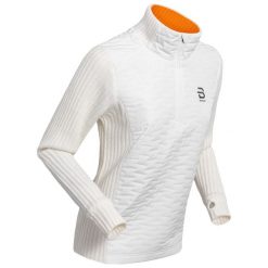 Sweter damski z zamkiem błyskawicznym Daehlie Sportswear Comfy 2.0. Białe swetry damskie DAEHLIE, na zimę, bez wzorów, eleganckie, bez kołnierzyka, bez ramiączek, bez kaptura. Za 652.00 zł.