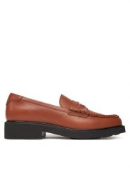 Tommy Hilfiger Lordsy Crest Squarish Toe Penny Loafer FW0FW08633 Brązowy. Brązowe mokasyny damskie Tommy Hilfiger, ze skóry. Za 709.99 zł.