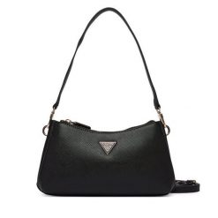 Torebka Guess. Czarne torebki do ręki damskie Guess, z aplikacjami, klasyczne, bez dodatków. Za 589.99 zł.