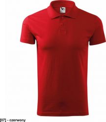 MALFINI Single J. 202 - ADLER - Koszulka polo męska, 180 g/m, - czerwony - rozmiar 2XL. Czerwone koszulki polo męskie Malfini, m, bez wzorów, bez ramiączek. Za 39.30 zł.