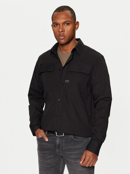 G-Star Raw Koszula D23583 Czarny Regular Fit. Czarne koszule męskie G-Star, m, bez wzorów, retro, bez kołnierzyka, bez ramiączek. Za 559.99 zł.