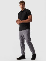 4F Spodnie casual joggery męskie - szare XL. Szare spodnie sportowe męskie 4f, l, bez wzorów, z bawełny. W wyprzedaży za 99.99 zł.
