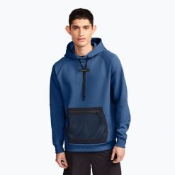 Bluza męska On Hoodie. Niebieskie bluzy męskie On, l, bez wzorów, z elastanu, bez kaptura, na fitness i siłownię. Za 479.99 zł.