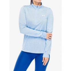 Bluza damska Under Armour UA Tech Twist 1/2 Zip. Niebieskie bluzy damskie Under Armour, xl, bez wzorów, bez kaptura. Za 130.99 zł.