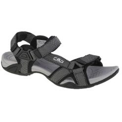 Sandały CMP Hamal Hiking Sandal 38Q9957-U901 czarne. Czarne sandały męskie z gumy, bez zapięcia. Za 273.73 zł.