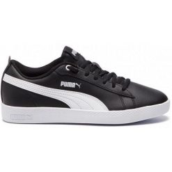 Buty damskie Puma Smash Wns v2 L czarne 365208 02. Białe obuwie sportowe damskie Puma, bez wzorów, trekkingowe. Za 179.00 zł.