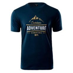 Męska Koszulka Lore. Niebieskie koszulki sportowe męskie Hi-tec, m, bez wzorów, bez kołnierzyka, bez ramiączek, trekkingowe. Za 53.99 zł.