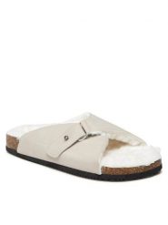 Home & Relax Kapcie AGK21110 Szary. Szare kapcie damskie Home & Relax, bez wzorów, ze skóry. Za 59.99 zł.