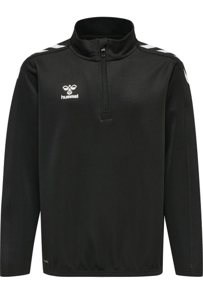 Bluza dziecięca Hummel hmlCORE XK. Czarne bluzy dla chłopców Hummel, bez wzorów, z polaru, bez ramiączek, bez kaptura. Za 188.50 zł.