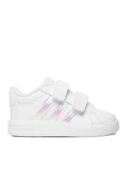 Adidas Sneakersy C-GRAND COURT 3.0 CF I KJ0882 Biały. Białe buty sportowe dziewczęce Adidas, bez wzorów, z materiału, bez zapięcia. Za 139.99 zł.