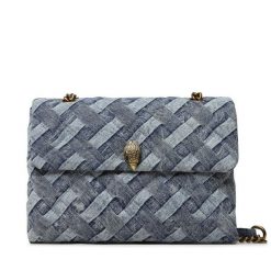 Torebka Kurt Geiger. Niebieskie torebki do ręki damskie Kurt Geiger, bez wzorów, klasyczne, bez dodatków. Za 899.99 zł.