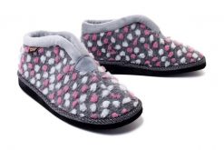 Kapcie damskie za kostkę MANITU 340009-91 gris 1. Szare kapcie damskie Manitu, bez wzorów, z polaru, za kostkę. Za 169.90 zł.