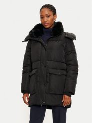 Rinascimento Kurtka zimowa CFC0118343003 Czarny Loose Fit. Czarne kurtki damskie Rinascimento, na zimę, l, bez wzorów, z syntetyku, bez kaptura. Za 589.99 zł.