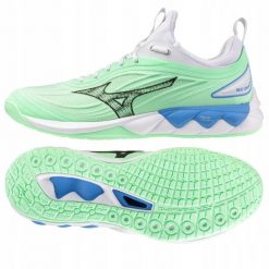Mizuno Buty siatkarskie Mizuno WAVE LUMINOUS 3 42 1/2 miętowe. Zielone buty sportowe męskie Mizuno, bez zapięcia, mizuno wave. Za 371.04 zł.