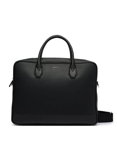 BOSS Torba na laptopa 50573486 Czarny. Czarne torby na laptopa męskie Boss, bez wzorów. Za 1,449.00 zł.