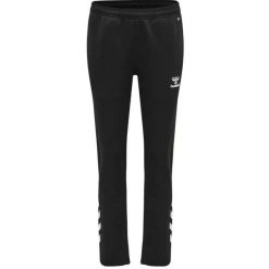 Damskie spodnie dresowe Hummel Core XK. Czarne spodnie sportowe damskie Hummel, bez wzorów, z dresówki, do biegania. Za 168.50 zł.