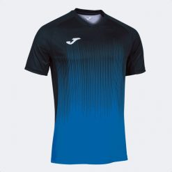 Koszulka do piłki nożnej męska Joma Tiger IV. Czarne koszulki sportowe męskie Joma, l, bez wzorów, bez kołnierzyka, bez ramiączek, do piłki nożnej. Za 191.99 zł.
