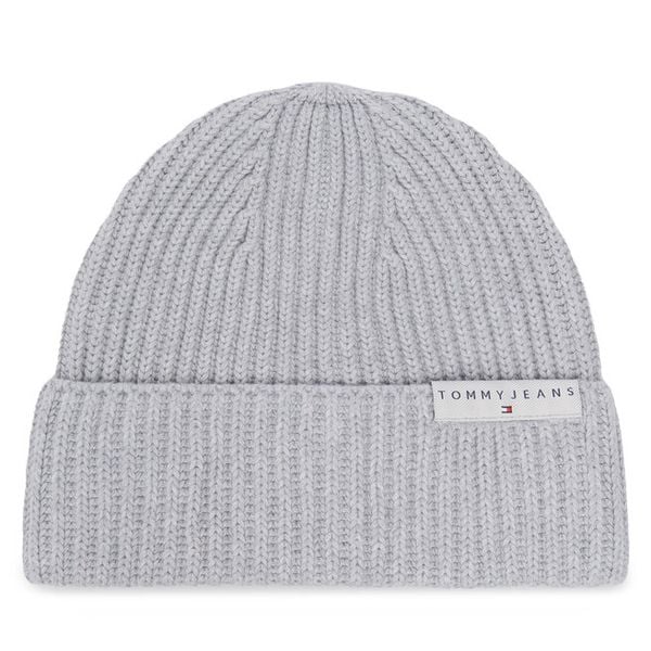 Czapka Tommy Jeans. Szare czapki i kapelusze męskie Tommy Jeans, na zimę, bez wzorów, z jeansu. Za 129.99 zł.