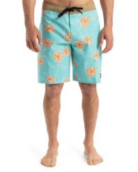 Spodenki boardshort dla Mężczyzn EVERYDAY STRAIGHT 20" Niebieski. Niebieskie kąpielówki męskie Quiksilver, m, bez wzorów, z materiału, do pływania. Za 229.99 zł.