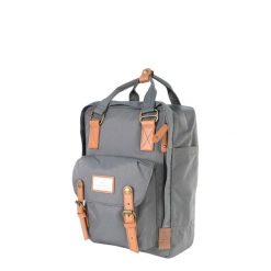 Plecak miejski Doughnut Macaroon - charcoal/caramel. Szare plecaki damskie Doughnut, bez wzorów. Za 291.99 zł.