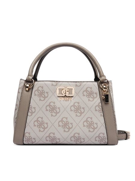 Guess Torebka 180457 Beżowy. Brązowe torebki do ręki damskie Guess, z aplikacjami, ze skóry, bez dodatków. Za 420.99 zł.