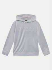 Guess Bluza J4YQ27 KBXI2 Szary Regular Fit. Szare bluzy dla dziewczynek Guess, z aplikacjami, z syntetyku, bez ramiączek, bez kaptura. Za 139.99 zł.