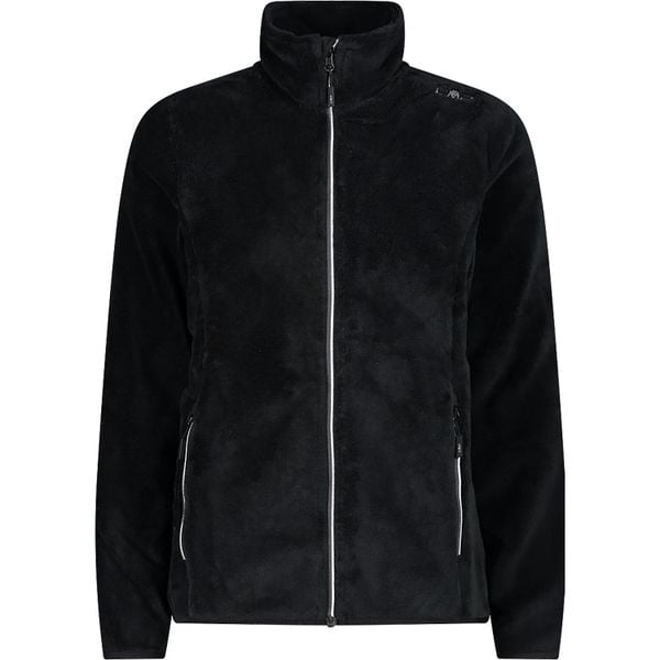 Bluza damska turystyczna CMP 38P1536. Czarne bluzy damskie CMP, uniwersalny, bez wzorów, z materiału, z kapturem. Za 245.50 zł.