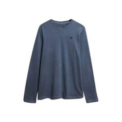 Koszulka z długim rękawem Superdry Classic Essential. Niebieskie bluzki z długim rękawem męskie Superdry., xl, bez wzorów, klasyczne, bez kołnierzyka. Za 170.20 zł.