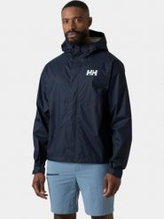Płaszcz Przeciwdeszczowy Męski Helly Hansen Loke. Niebieskie płaszcze męskie Helly Hansen, m, bez wzorów, z poliamidu, bez kaptura. Za 559.00 zł.