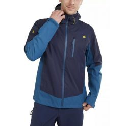 Męska kurtka turystyczna Fundango Piorini Waterproof. Niebieskie kurtki snowboardowe męskie Fundango, m, bez wzorów, z materiału, długie, bez kaptura, narciarskie. Za 599.00 zł.