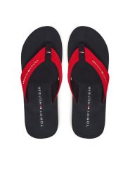 Tommy Hilfiger Japonki Nyc Beach Sandal FM0FM05437 Czerwony. Czerwone klapki męskie Tommy Hilfiger, z materiału. Za 129.99 zł.