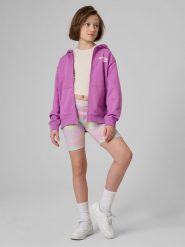 4F Legginsy kolarki prążkowane dziewczęce - multikolor 128 (7-8 lat). Legginsy dla dziewczynek 4f, bez wzorów, z dzianiny. W wyprzedaży za 39.99 zł.