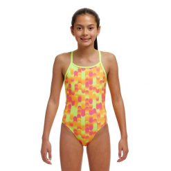 Funkita strój kąpielowy Little Dotty junior. Czerwone stroje kąpielowe dla dziewczynek FUNKITA, bez wzorów. Za 199.00 zł.