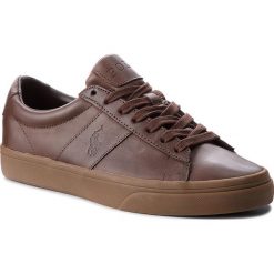 Tenisówki POLO RALPH LAUREN - Sayer 816710018003 Dark Brown. Brązowe trampki męskie Polo Ralph Lauren, z gumy. Za 439.90 zł.