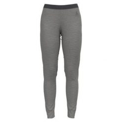 Legginsy termoaktywne damskie ODLO Merino 200 BL Bottom Long. Fioletowe legginsy damskie Odlo, l, bez wzorów, z wełny, trekkingowe. Za 565.79 zł.