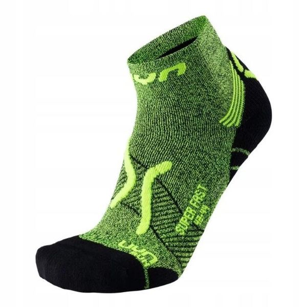 Skarpety do biegania męskie Uyn Run Super Fast Green. Zielone skarpety męskie UYN, bez wzorów. Za 74.99 zł.